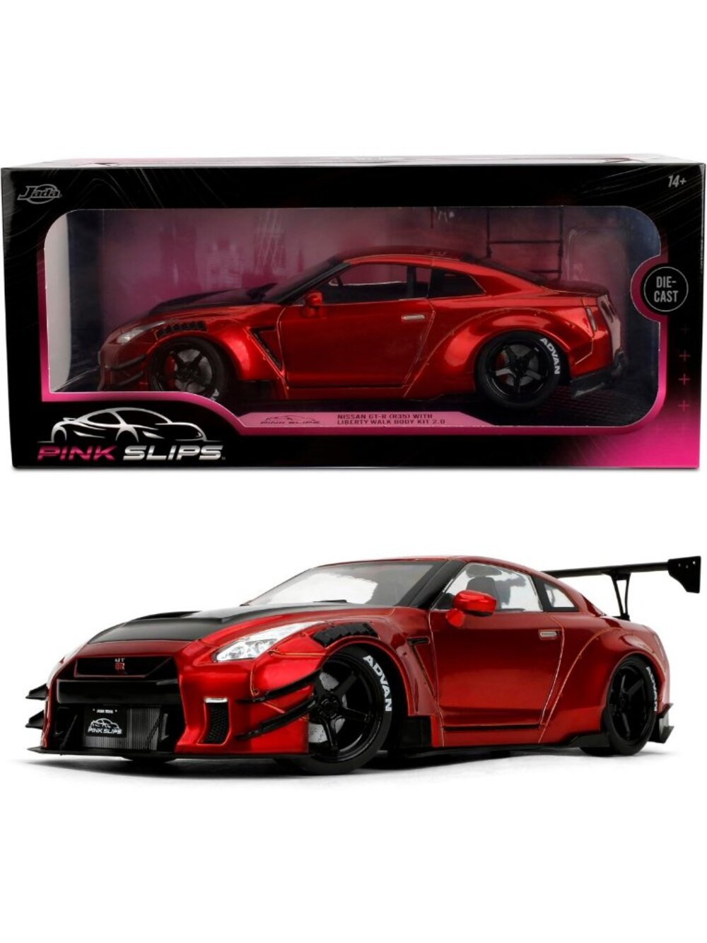 1:18 Scale Diecast Nissan GT-R R35 Model - Opening Doors, Working Steering